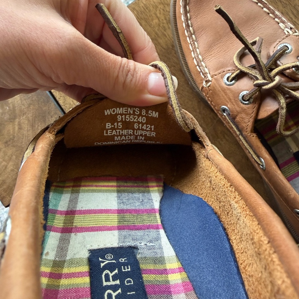 Sperry Top Sider Leather Boat Shoes - Picture 4 of 4